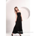 Zwarte strand casual maxi-jurk voor dames